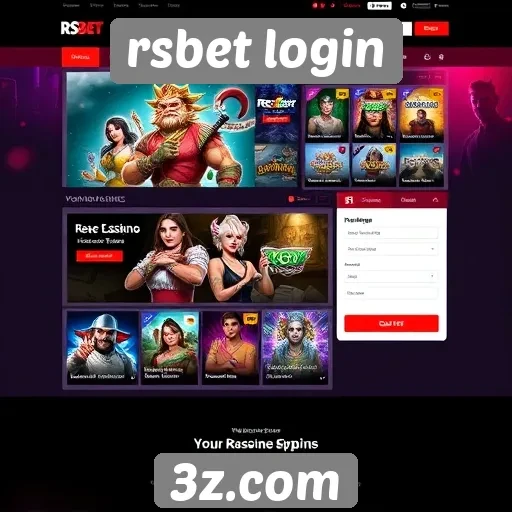Usabilidade e design do site rsbet